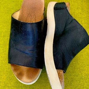 Fly London black mules 39 (8.5)